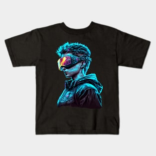 Cyberpunk VR Boy Kids T-Shirt